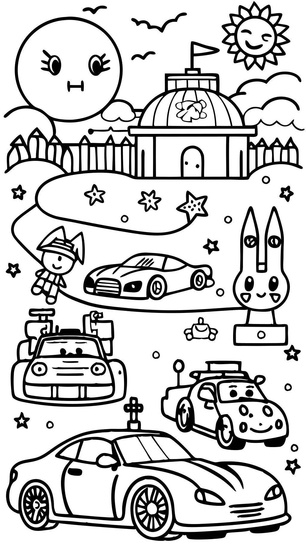 coloring pages for cars 2